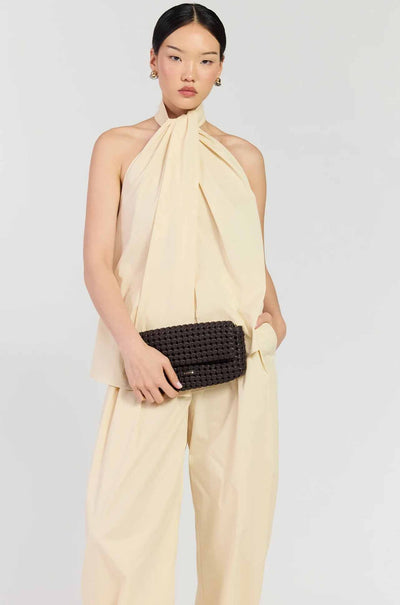 Saben - Milla Shoulder Bag in Cacao Fine Braid