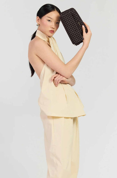 Saben - Milla Shoulder Bag in Cacao Fine Braid