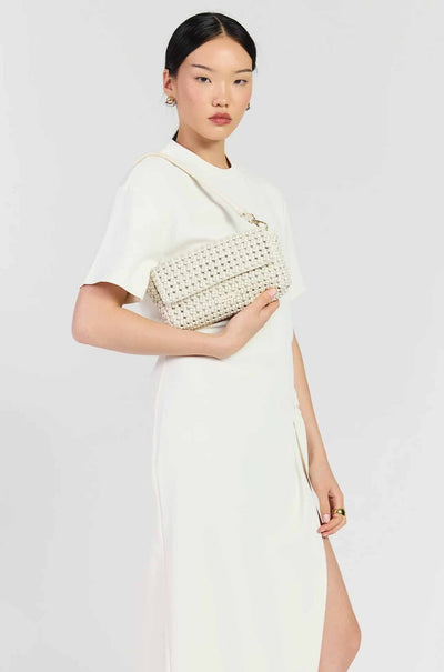 Saben - Milla Shoulder Bag in Quartz Fine Braid