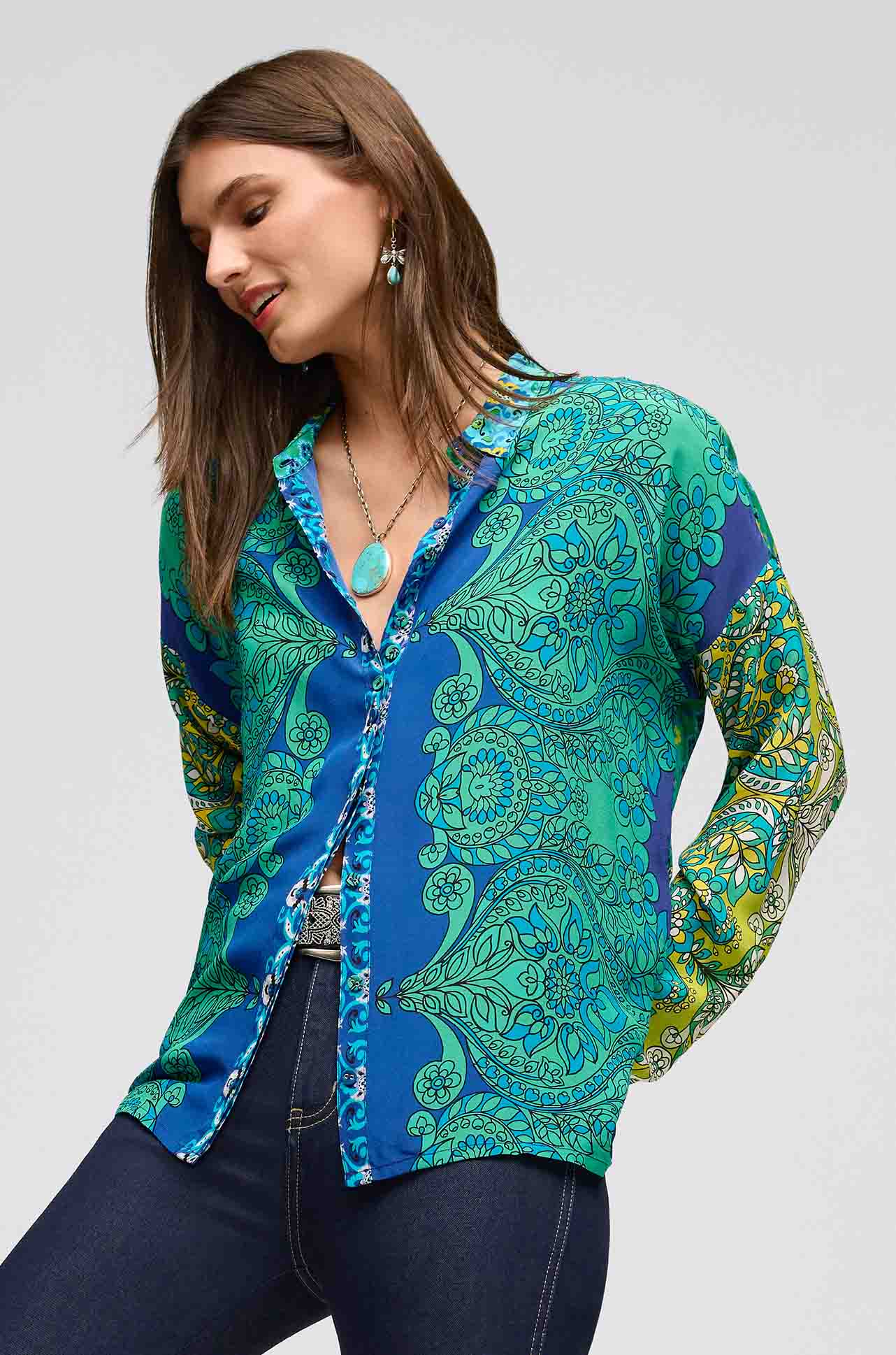 Johnny Was - Mingle Blouse in Diomedes
