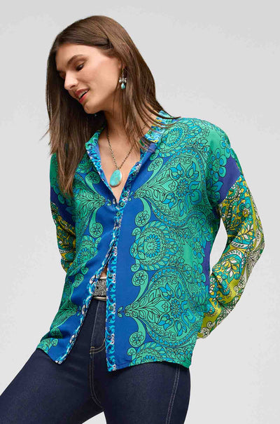 Johnny Was - Mingle Blouse in Diomedes