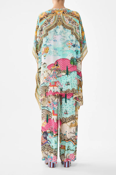 Camilla - Miniature Moments Short Lace Up Kaftan