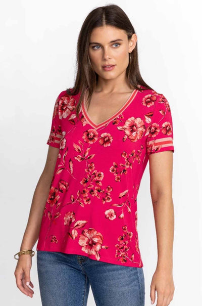 Johnny Was - Misty Fall Favourite S/S V-Neck Tee