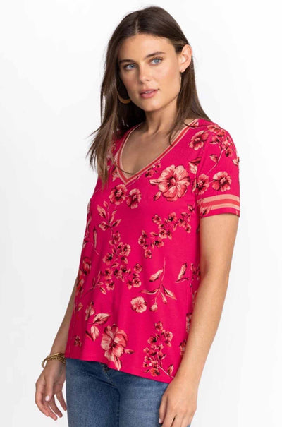 Johnny Was - Misty Fall Favourite S/S V-Neck Tee