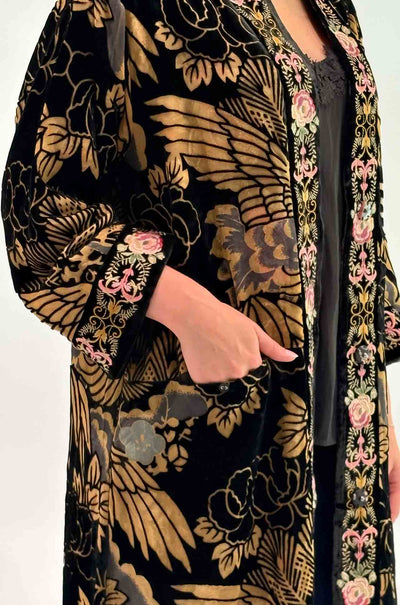 Johnny Was - Myriam Reversible Kimono in Lyla Burnout Lowri