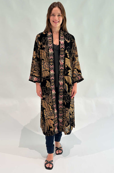Johnny Was - Myriam Reversible Kimono in Lyla Burnout Lowri
