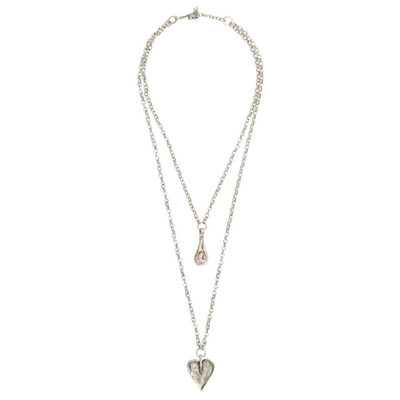 Pewter - Heart Necklace