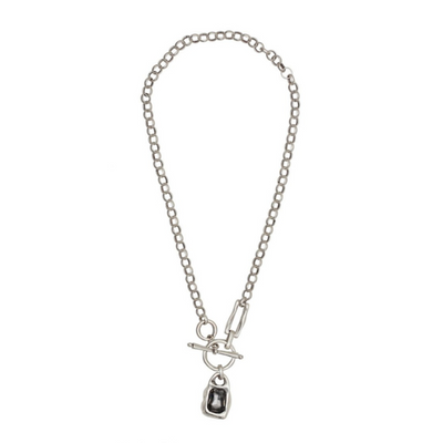 Pewter - Tulum T-Lock Necklace