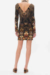 Camilla - Nouveau Noir Short Cut Out Shoulder Jersey Dress
