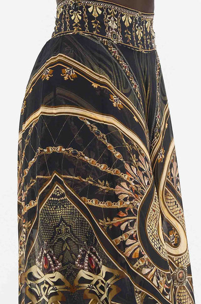 Camilla - Nouveau Noir Sheer Wide Leg Pant