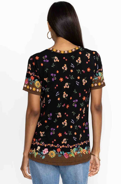 Johnny Was - Nani Favourite S/S V-Neck Swing Tee