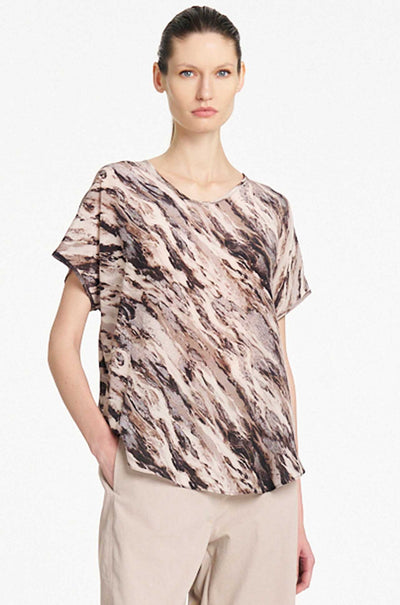 Mela Purdie - Neo Shell in Agate Print Silk