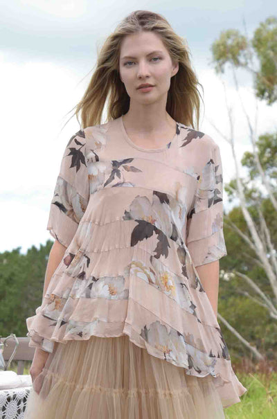 Trelise Cooper - Flowers Of Fancy Not What It Seams Top in Blush Floral