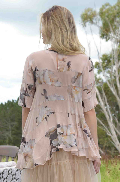 Trelise Cooper - Flowers Of Fancy Not What It Seams Top in Blush Floral
