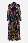 Camilla - Ornate On A Plate Curved Collar Shirt Dress