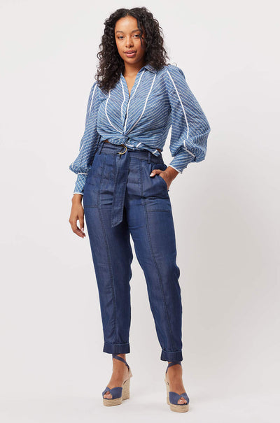 Once Was - Transit Pant in Dark Denim