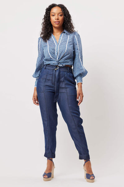 Once Was - Transit Pant in Dark Denim