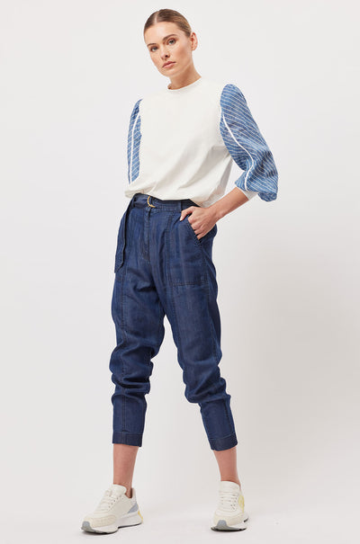 Once Was - Transit Pant in Dark Denim