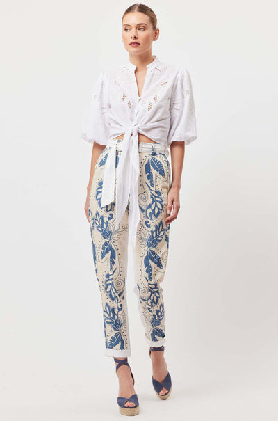 Once Was - Transit Pant in Del Sol Azure
