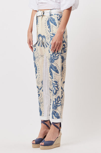 Once Was - Transit Pant in Del Sol Azure