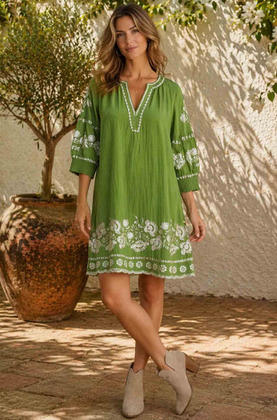 Azure and Indigo - Olivine Shift Dress