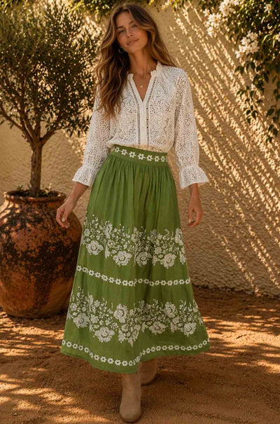 Azure and Indigo - Olivine Skirt