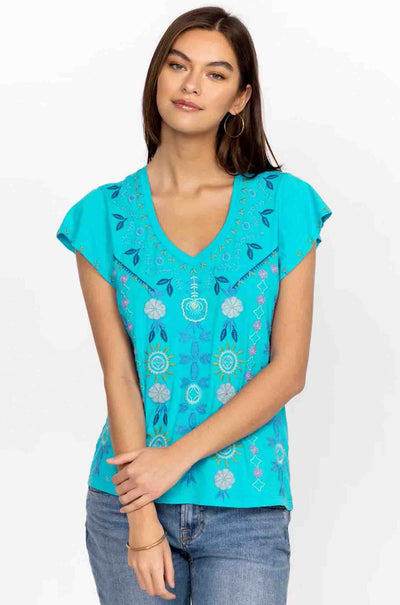 Johnny Was - Oriel Flutter Sleeve Tee