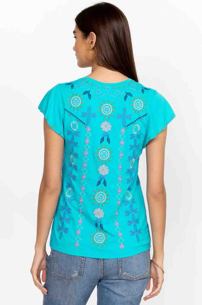 Johnny Was - Oriel Flutter Sleeve Tee