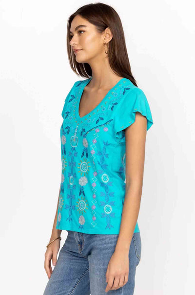 Johnny Was - Oriel Flutter Sleeve Tee
