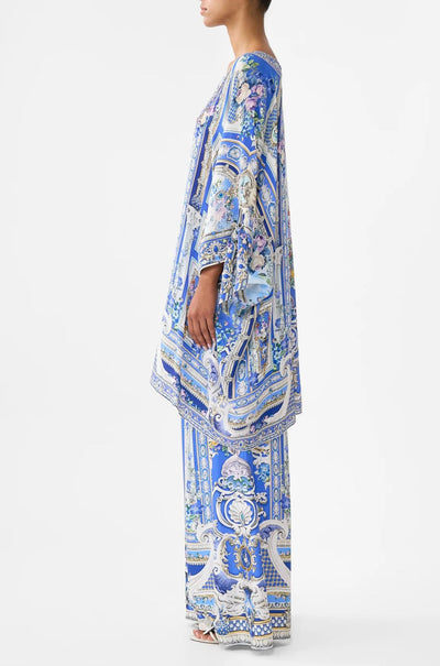 Camilla - Ottoman Opulence Tie Sleeve Short V Neck Kaftan