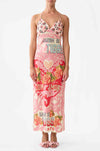 Camilla - Pink Porto Chain Detail Slip Dress
