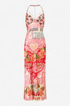 Camilla - Pink Porto Chain Detail Slip Dress