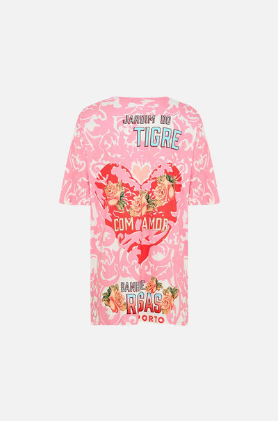 Camilla - Pink Porto Oversized Band Tee