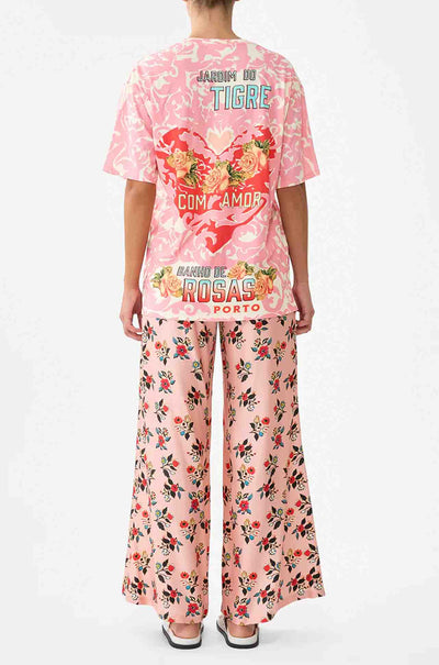 Camilla - Pink Porto Oversized Band Tee