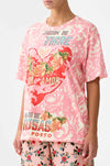 Camilla - Pink Porto Oversized Band Tee
