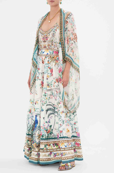 Camilla - Plumes and Parterres Silk Shrug