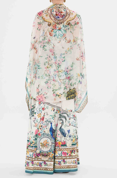 Camilla - Plumes and Parterres Silk Shrug