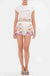 Camilla - Plumes and Parterres Tuck Front Short with Belt