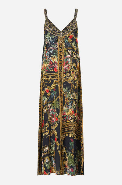 Camilla - Palace Zoology V Neck Midi Slip Dress