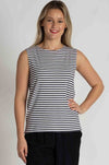 Mela Purdie - Palazzo Shell in Straw Stripe Jersey