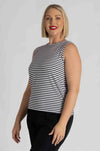 Mela Purdie - Palazzo Shell in Straw Stripe Jersey