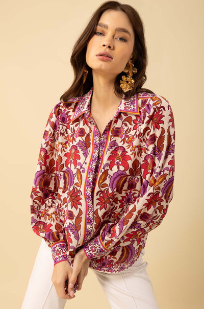 Hale Bob - Paris L/S Button Top