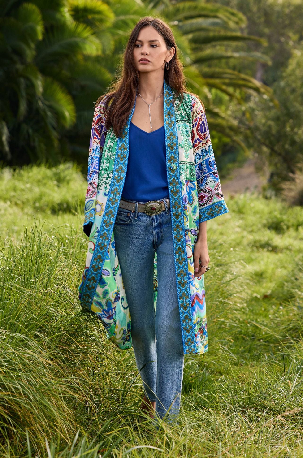 Johnny Was - Patchwork Kimono in Armeria Patchwork