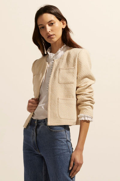 zoe kratzmann - patron jacket in ecru boucle