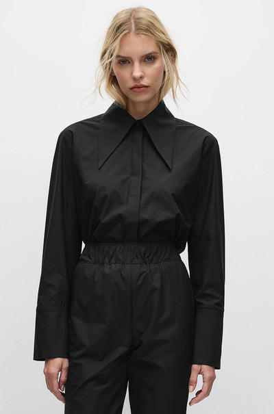 Mela Purdie - Peak Collar Shirt in Powder Weave