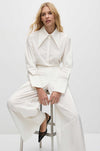 Mela Purdie - Peak Collar Shirt in Powder Weave
