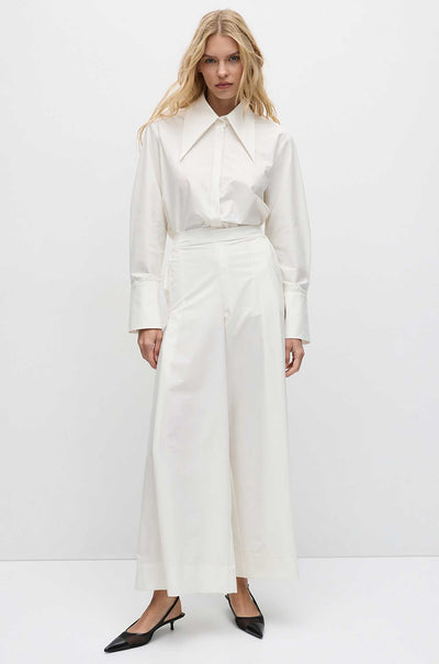 Mela Purdie - Peak Collar Shirt in Powder Weave