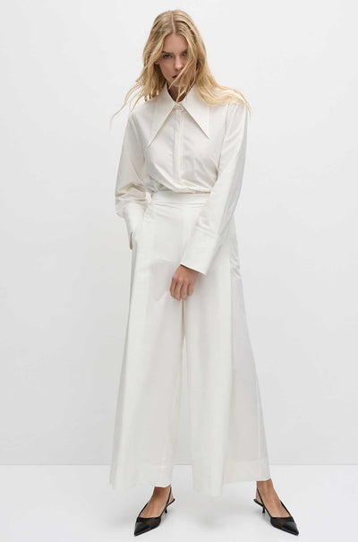Mela Purdie - Peak Collar Shirt in Powder Weave