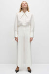 Mela Purdie - Peak Collar Shirt in Powder Weave