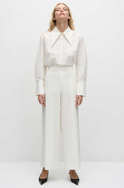 Mela Purdie - Peak Collar Shirt in Powder Weave